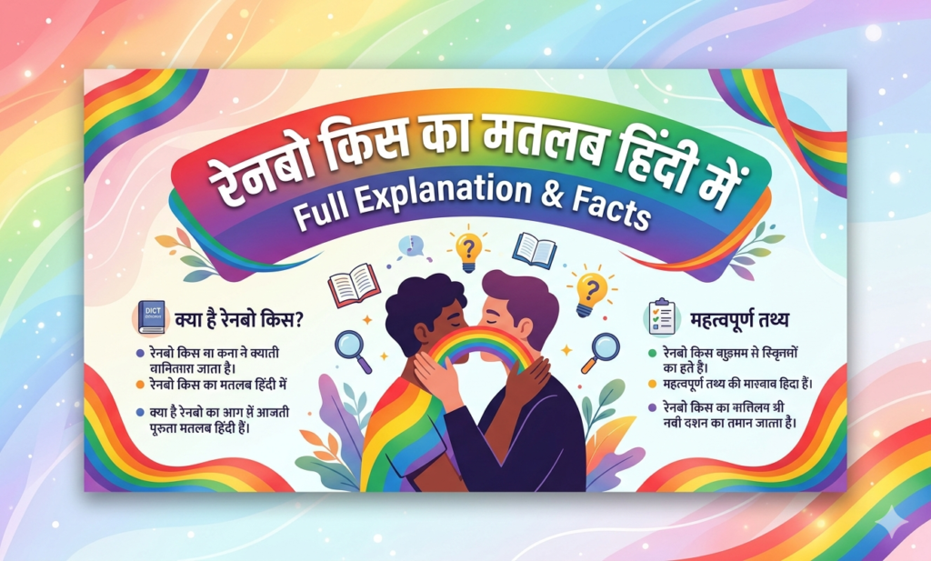 rainbow kiss meaning in hindi